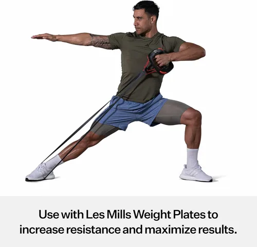 Vista 4 de Les Mills™ Resistance Band for Any Workout with Pull Up Bands, Booty Bands and Pilates Flex Bands