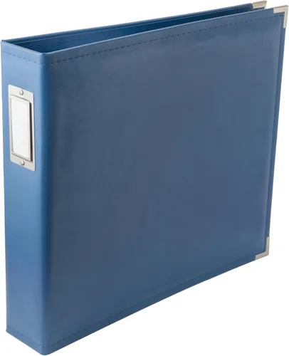 Vista 12 de We R Memory Keepers Álbum de fotos de 12x12 Aqua, Protege recuerdos y fotos, Piel sintética suave y libre de ácidos, Etiqueta decorativa elegante