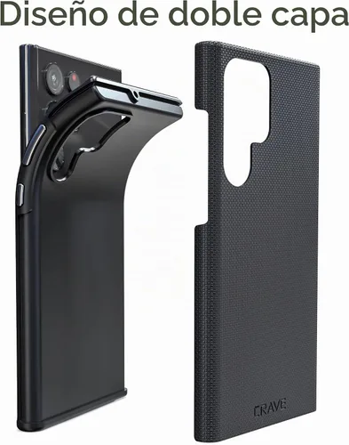 Vista 4 de Crave Dual Guard - Carcasa para Samsung Galaxy S22 Ultra, color negro