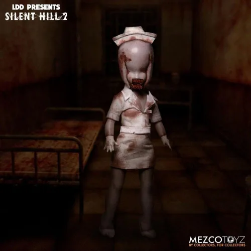 Vista 3 de Mezco Toyz Silent Hill 2: Bubble Head Nurse - Muñeca de 10 pulgadas