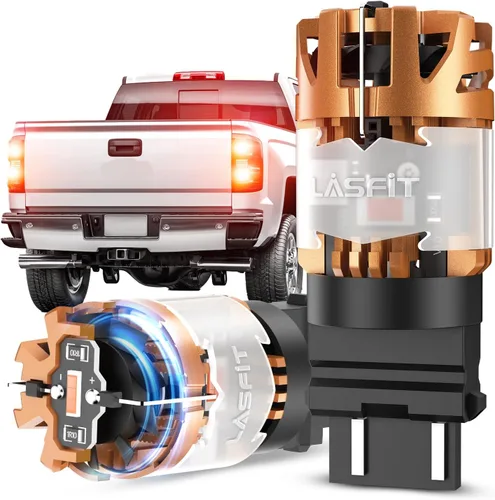 Vista 30 de LASFIT T3 7507 Bombilla LED ámbar BAU15S luces direccionales integradas en resistencia