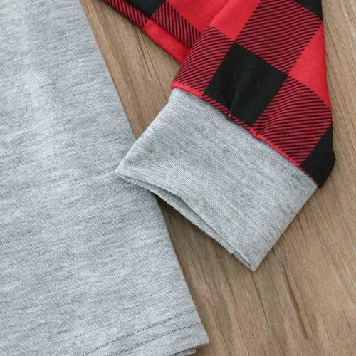 Vista 6 de Pijamas familiares a juego para la familia, conjunto de pijamas familiares, pijamas de Navidad para la familia