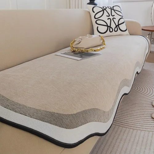 Vista 14 de vctops Funda de sofá de lujo en degradé, antideslizante, de felpilla, súper suave, protector de muebles, para sala de estar y dormitorio