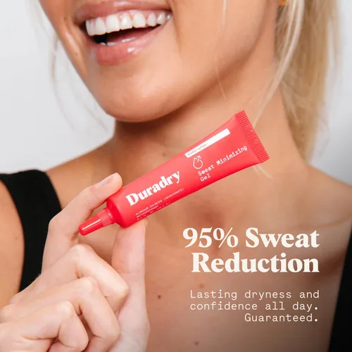 Vista 3 de Duradry Gel antitranspirante minimizador de sudor para hombres y mujeres, fuerza recetada, formulado para sudoración excesiva de axilas e
