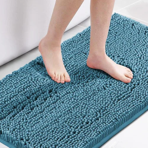 Vista 12 de H.VERSAILTEX Alfombra de Baño Alfombra de Baño Alfombras de Baño para Baño Antideslizante Alfombras de Baño Extra Gruesa de Chenilla Alfombra 17" x