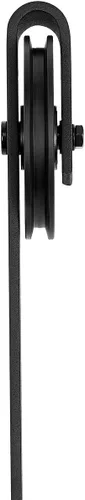 Vista 4 de Amazon Basics Kit de herrajes para puerta corrediza de granero resistente de 6.6 pies, apto para paneles de 36 a 40 pulgadas de ancho, 1-3/8 a 1-3/4