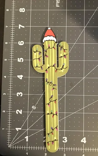Vista 2 de Limas de uñas de 7 pulgadas (4 unids/lote) lima de uñas de doble cara Juego de tablero de esmeril para regalo (sombrero de Santa cactus)
