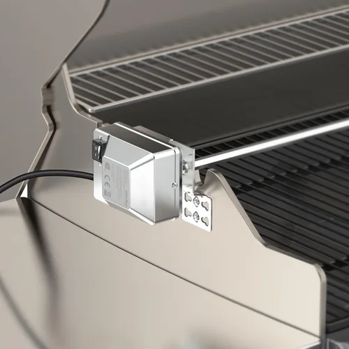 Vista 3 de Kit de rotisería de reemplazo con parrilla universal Onlyfire - Varilla hexagonal / motor eléctrico de acero inoxidable, 45