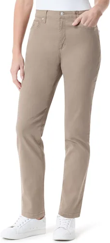 Vista 52 de Gloria Vanderbilt - Pantalones de mezclilla Amanda clásicos de tiro alto y pierna cónica petite para mujer Begonia Bloom
