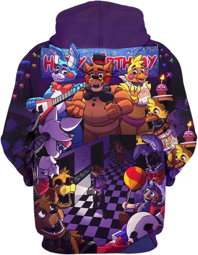 Vista 2 de BLYLUXU Boys and Girls Hoodie Teen 3D Printed Pullover Sweatshirt Kids Cartoon Game Sports Tops