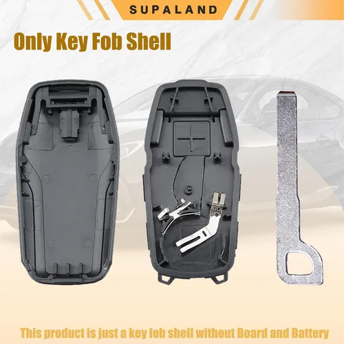 Vista 3 de SUPALAND Funda de llavero de reemplazo para Ford Mustang Fusion Edge Explorer F150 F250 F350 Lincoln MKZ MKX MKC 2014-2017 Control remoto de entrada