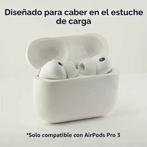 Vista 6 de Comply TrueGrip MAX Almohadillas de recambio de espuma viscoelástica premium para Apple AirPods Pro de tercera generación Comodidad duradera