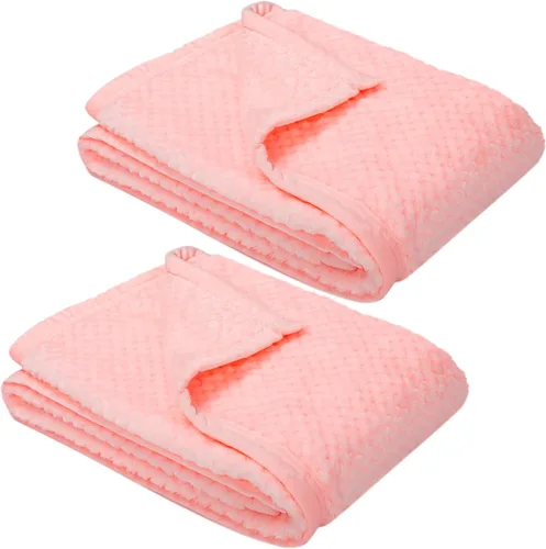 Vista 39 de Manta difusa o manta mullida para bebé, suave y cálida y acogedora manta de lana de coral para niños pequeños, bebés o recién nacidos, para cuna