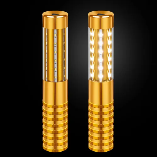 Vista 13 de 2 piezas LED estroboscópica luz de batón recargable servicio de botellas bengalas palo botella de champán reutilizable LED de mano para club