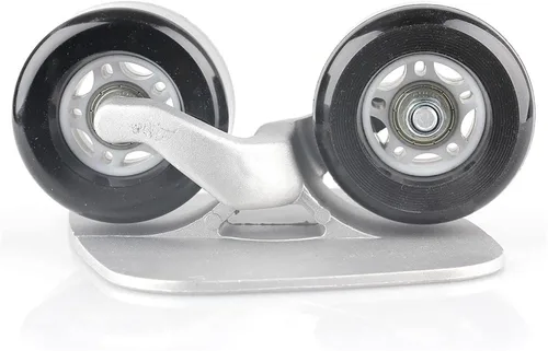 Vista 7 de Patines de placa de deriva portátil negro con ruedas de poliuretano con rodamientos ABEC-7 608