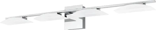 Vista 10 de EGLO Metrass - Lámpara de pared de 3 luces para baño, moderno, regulable, LED, espejo de tocador, negro mate