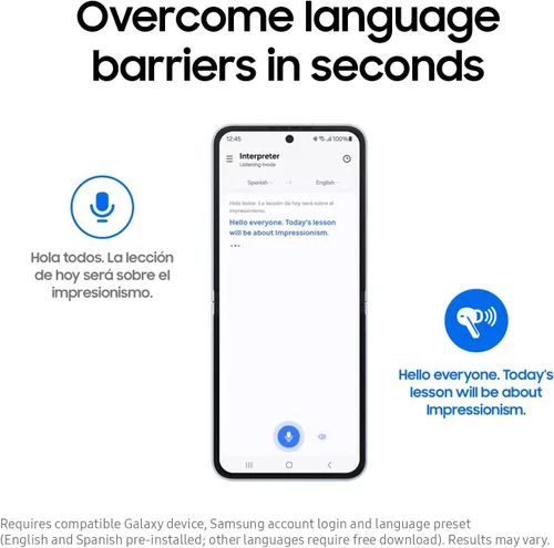 Vista 8 de SAMSUNG Galaxy Buds 3 AI True Auriculares Bluetooth inalámbricos verdaderos, ajuste de tipo abierto, cancelación activa de ruido, audio 360, control