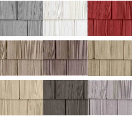 Vista 3 de Polaris Homeside Select doble de 7 pulgadas, revestimiento de vinilo de cedro sacudido (1/2 cuadrado), color gris carbón