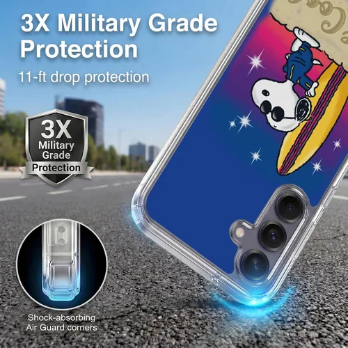 Vista 376 de Head Case Designs Officially Licensed Peanuts Beach Surf Snoopy Boardwalk Airbrush Gel Case [Military Grade Protection] Compatible with Google Pixel