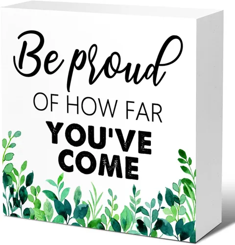 Vista 9 de LVQHI Letrero de madera con texto en inglés «The Universe Could Use A Few More Beautiful Humans Like You», conmovedora afirmación positiva