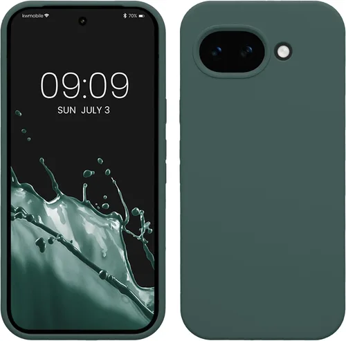 Vista 145 de kwmobile Funda Compatible con Google Pixel 6 Pro - Funda de teléfono de silicona TPU con acabado suave - Azul Arrecife