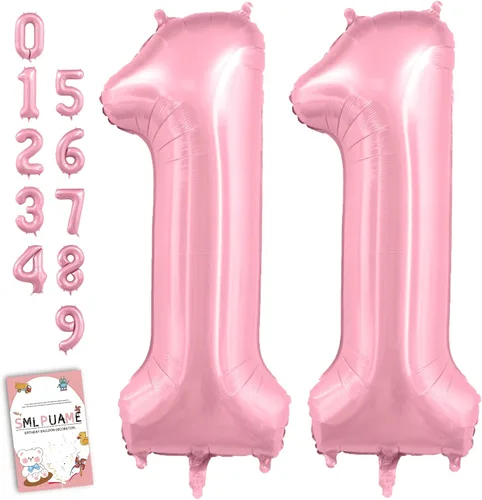Vista 179 de Globos grandes de 40 pulgadas de números del 0 al 9, globos numéricos para decoración de fiesta de cumpleaños, globos de helio de aluminio
