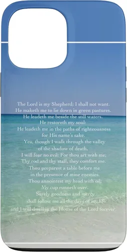 Vista 24 de Psalm 23 Beautiful Christian Beach - Funda para iPhone 17
