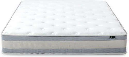 Vista 12 de Colchón híbrido Zinus de 35.5 cm de espuma de memoria con gel infundido., Gel Espuma, Blanco