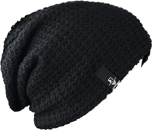 Vista 24 de FORBUSITE Gorro de punto largo holgado para hombre para verano e invierno, de gran