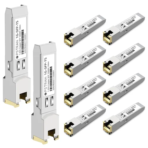Vista 8 de Módulo transceptor de cobre de 10/100/1000BASE-T SFP SGMII compatible con Arista Networks SFP-GB-GE-TL SFP-1G-TL RJ45 328.1 ft Cat5e/6