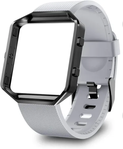 Vista 18 de Correa con marco para reloj Fitbit Blaze de LEEFOX, edición especial, correa de silicón, unisex, S G-10pack Classic+1 Marco Negro