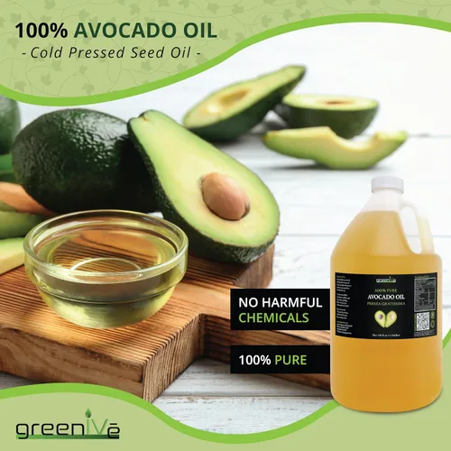 Vista 4 de GreenIVe Aceite de aguacate cultivado naturalmente 100% puro y natural sin aditivos, limpio, prensado en frío, sin OMG, vegano: para cocinar, freír