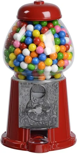 Vista 22 de Máquina clásica de chicle/dispensador de dulces, 9 pulgadas - negro