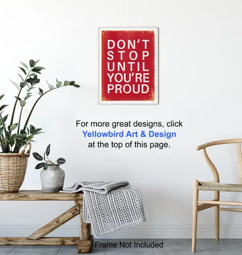 Vista 6 de Arte de pared con frase inspiradora, decoración única del hogar para oficina, gimnasio, niños, dormitorio de adolescentes, regalo motivacional