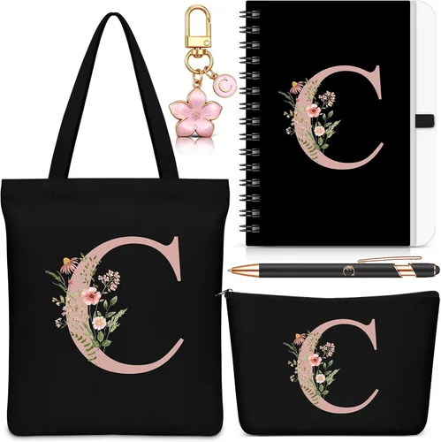 Vista 27 de Talltalk 5 piezas de bolsas de mano con iniciales, regalos para mujer Beige