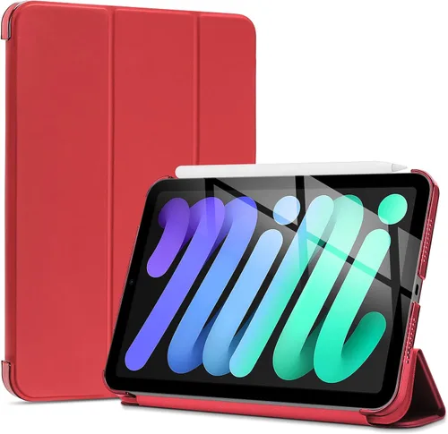 Vista 9 de ProCase Funda inteligente para iPad mini 7 A17 Pro 2024/iPad Mini 6 2021 8.3 pulgadas iPad mini 7ª/6ª generación, cubierta trasera dura para iPad