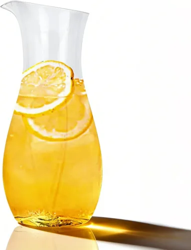 Vista 9 de Jarra de vidrio acrílico, jarra de limonada transparente, recipientes de plástico para jugo, botella alta de vidrio de leche para té helado, jugo