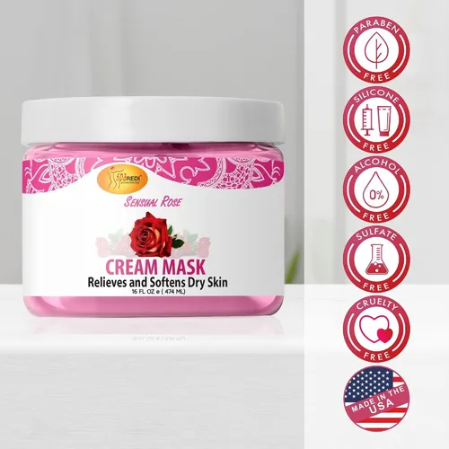 Vista 8 de SPA REDI - Máscara de Crema para Cuerpo y Pies, Rosa Sensual, 16 Oz - Masaje de Pedicura para Pies y Cuerpo Cansados, Hidratante, Piel Fresca