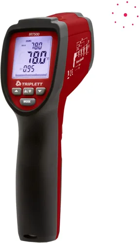 Vista 6 de Triplett IRTUV50 Termómetro IR sin contacto con detección de fugas UV, -4 a 752°F (-20 a 752.0 °F)