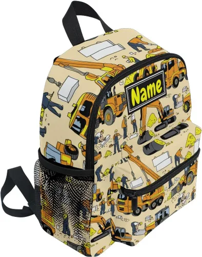 Vista 2 de Mochilas para niños, Excavadora Camión Coches, Mochilas Daypack
