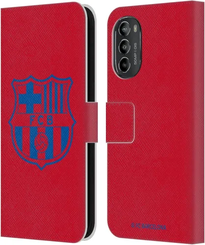 Vista 7 de Head Case Designs Funda de piel con licencia oficial del FC Barcelona Barca Crest Patterns, tipo cartera compatible con Motorola Moto G82 5G