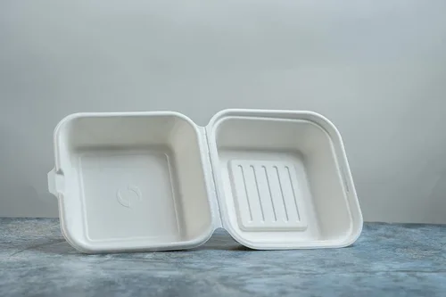 Vista 4 de Greenwave Evolution TW-BOO-004 - Recipientes para alimentos de 6 x 6 x 3 pulgadas, bagazo con aspecto de mármol, 100% compostable, desechables