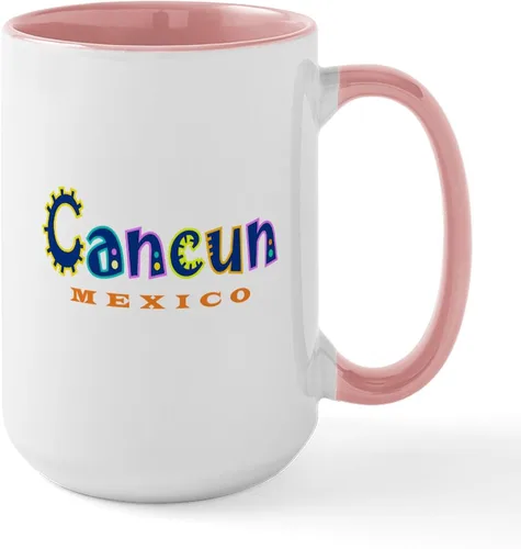 Vista 8 de CafePress Cancun - Taza grande de cerámica para café, 15 oz (15.0 fl oz)