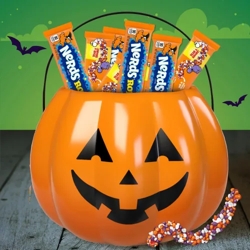 Vista 5 de Nerds Spooky Ropes Candy, paquetes de truco o trato de Halloween, 0.92 onzas (paquete de 24)