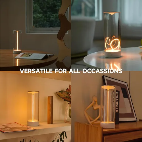 Vista 6 de AUGE LIGHT Lámpara de Escritorio Minimalista Inalámbrica Lámparas de Mesa LED Recargables Modernas Luces de Mesa de Noche Regulables con 3 Niveles