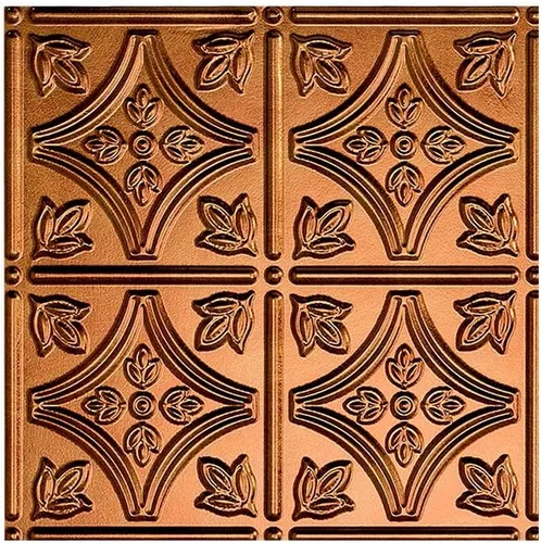 Vista 22 de FASÄDE Panel de techo decorativo de vinilo con pegamento de estilo tradicional y patrón 1 en bronce argente (muestra de 12 x 12 pulgadas)