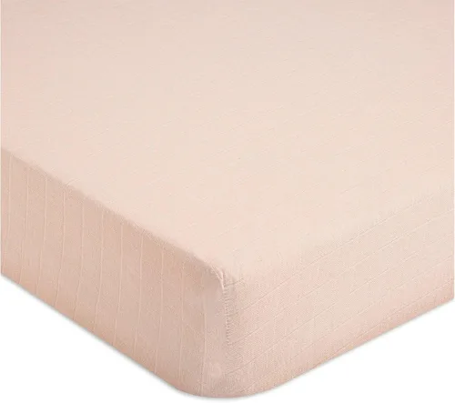 Vista 13 de Crane Baby Sábana bajera, sábana bajera ajustable de algodón suave para cunas y guarderías, cobre beige, 28 pulgadas de ancho x 52 pulgadas de alto