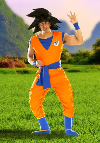 Vista 5 de Disfraz para Hombre de Goku de Dragon Ball Z Multicolor