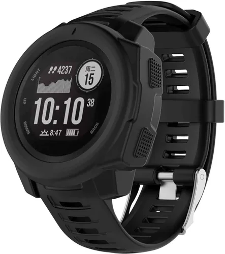Vista 2 de Carcasa protectora de silicona suave para Garmin Instinct Smart Watch