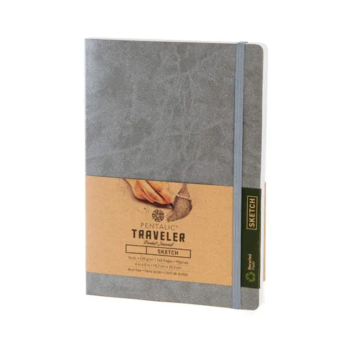 Vista 6 de Cuaderno de bocetos Travelers Dot Grid Pentalic Art, libre de ácidos